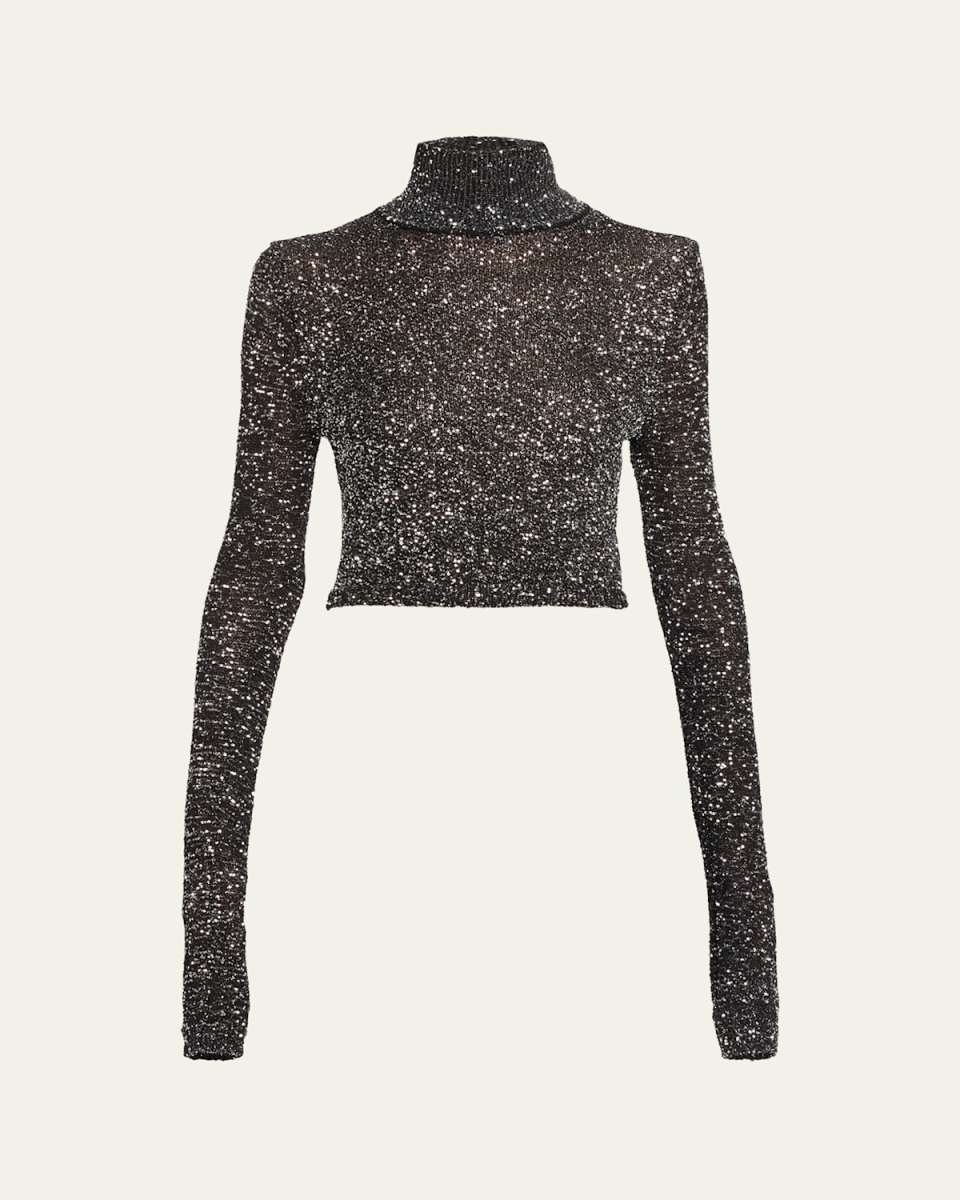 Kendall Sparkly Turtleneck Sweat